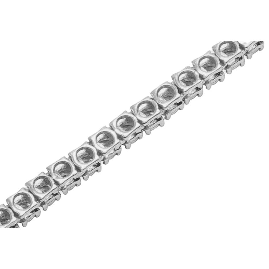 Round Cut Lab Grown Diamond Tennis Bracelet 2.70 Carat Prong Set White Gold