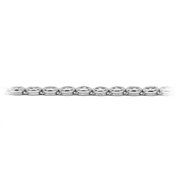 Round Cut Lab Grown Diamond Tennis Bracelet Bezel Set 7.50 Carat White Gold