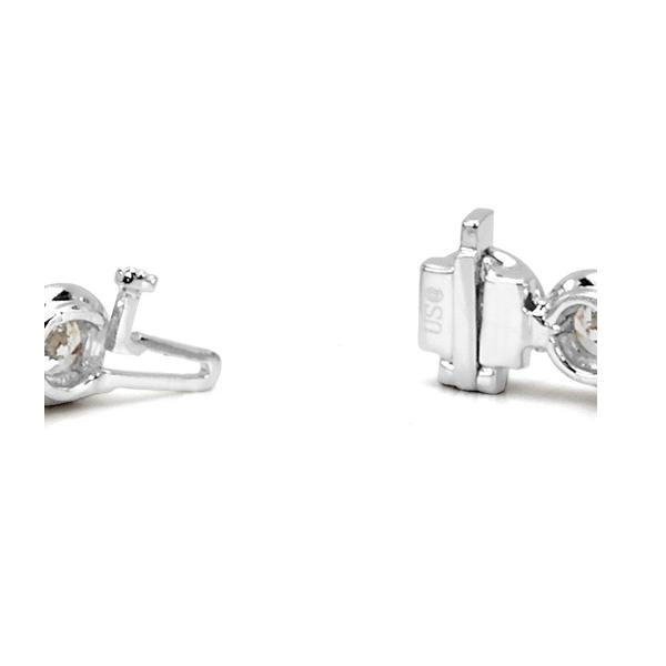 Round Cut Lab Grown Diamond Tennis Bracelet Bezel Set 7.50 Carat White Gold