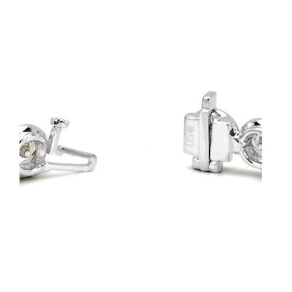 Round Cut Lab Grown Diamond Tennis Bracelet Bezel Set 7.50 Carat White Gold