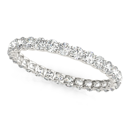 lab grown round diamond 0.33ct band front view