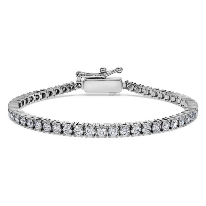 Round Lab Grown Diamond Tennis Bracelet 6.50 Carats White Gold 14K Jewelry