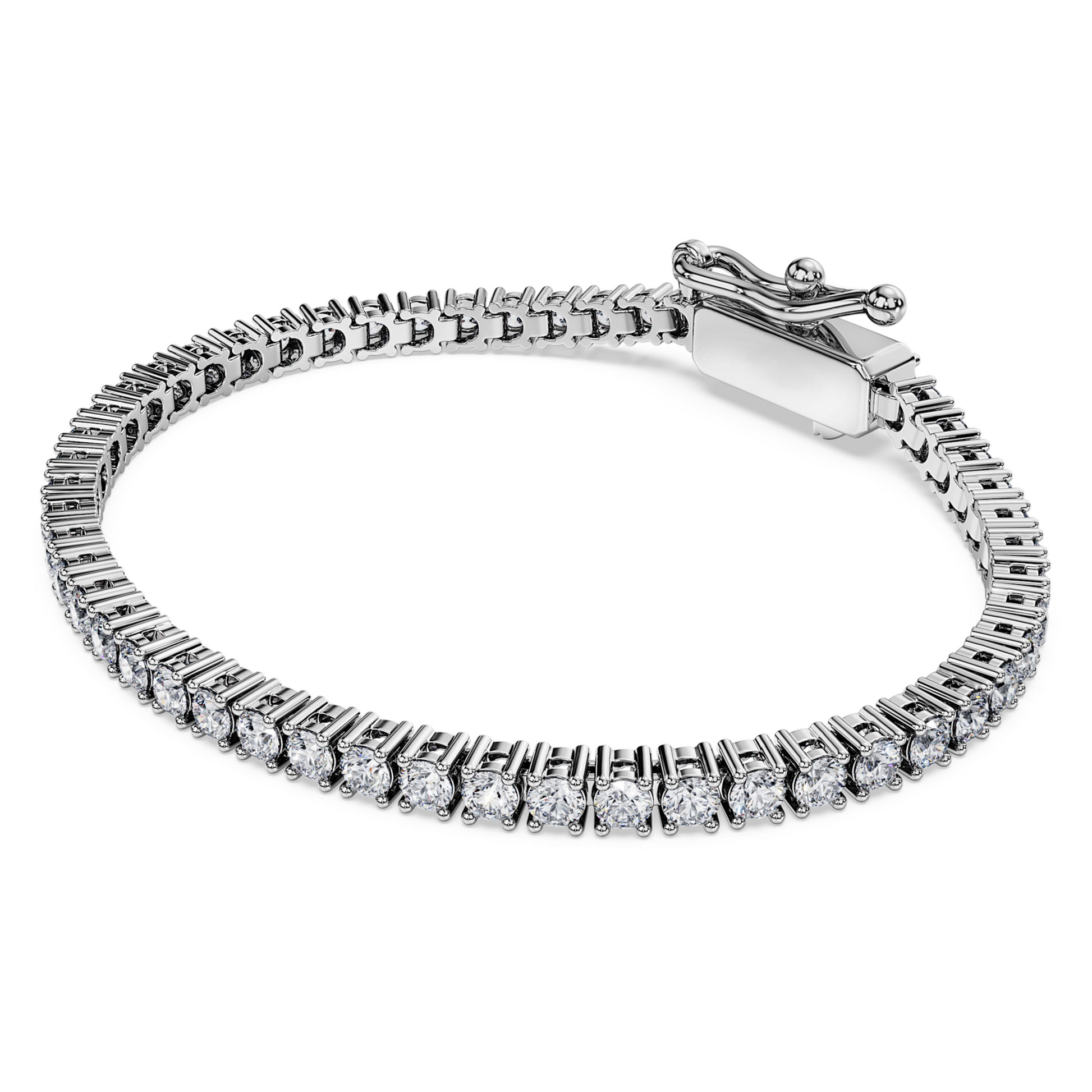 Round Lab Grown Diamond Tennis Bracelet 6.50 Carats White Gold 14K Jewelry