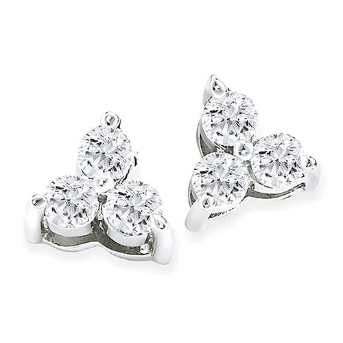 Round Natural Earth Mined Diamonds Stud Earring 4.26 Carats Earring Studs