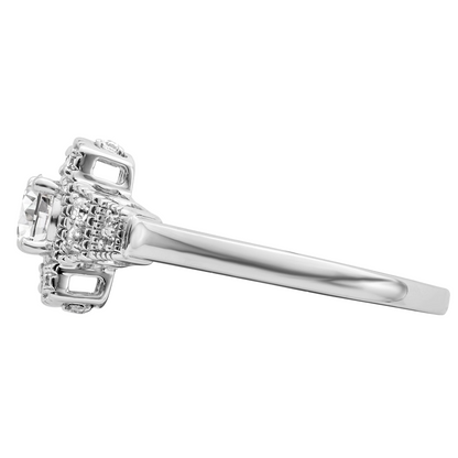 Round Old Miner Genuine Natural Earth Mined Diamond Anniversary Ring 2.25 Carats White Gold