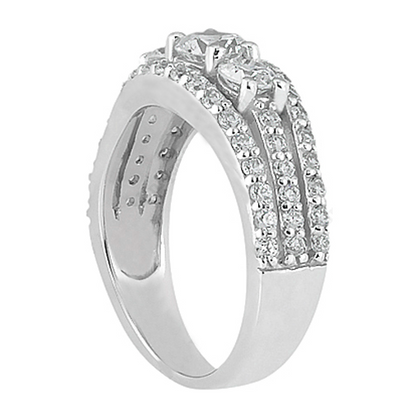 Round Old Miner Genuine Natural Earth Mined Diamond Ring 3 Stone Style 14K Gold 6 Carats