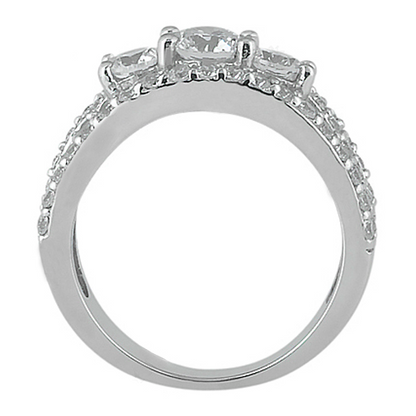 Round Old Miner Genuine Natural Earth Mined Diamond Ring 3 Stone Style 14K Gold 6 Carats