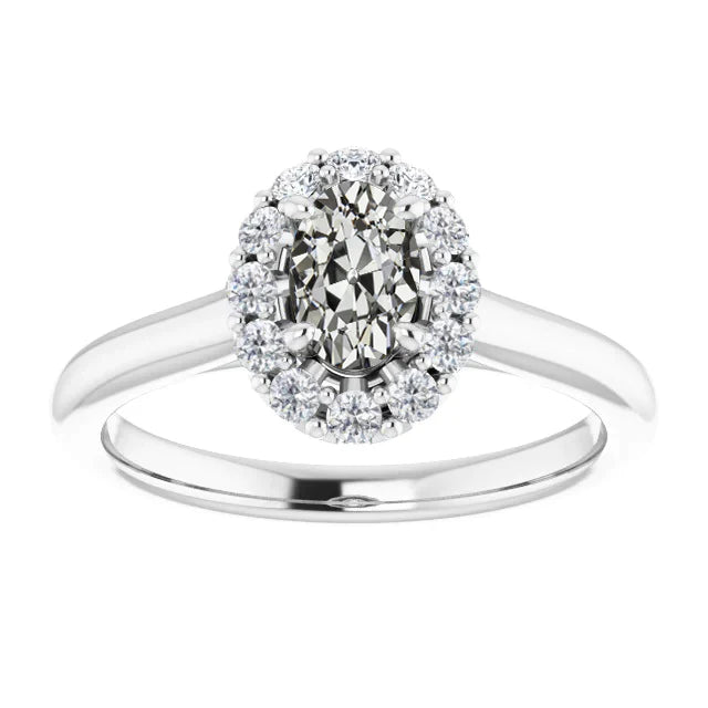 natural round diamond 3.75ct ring front view