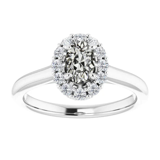 natural round diamond 3.75ct ring front view