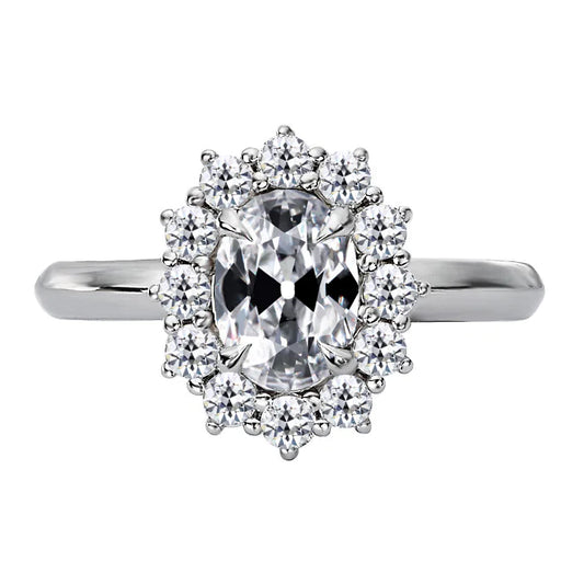 natural round diamond 4.50ct ring front view