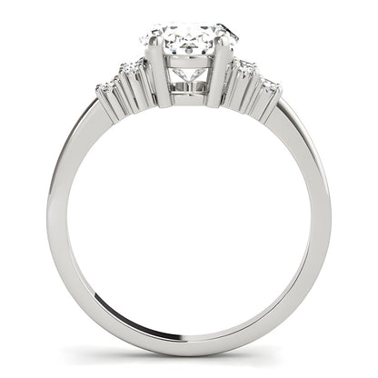 Round & Oval Old European Solitaire With Accents Ring 5 Carats