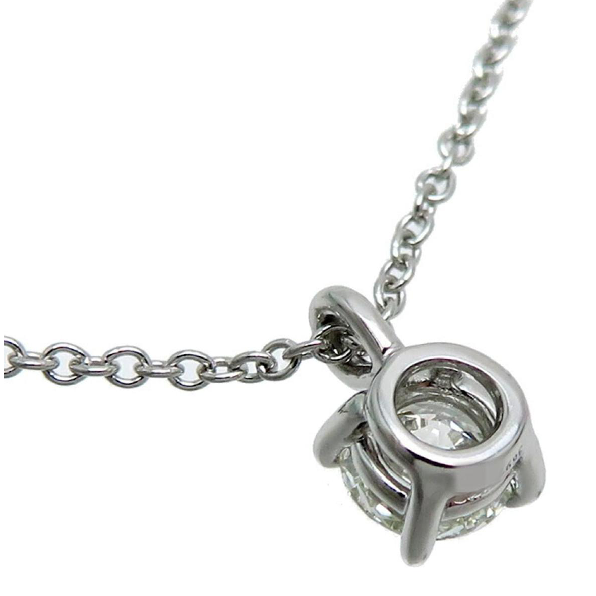 Round Solitaire Natural Diamond Pendant 1.5 Ct White Gold Jewelry