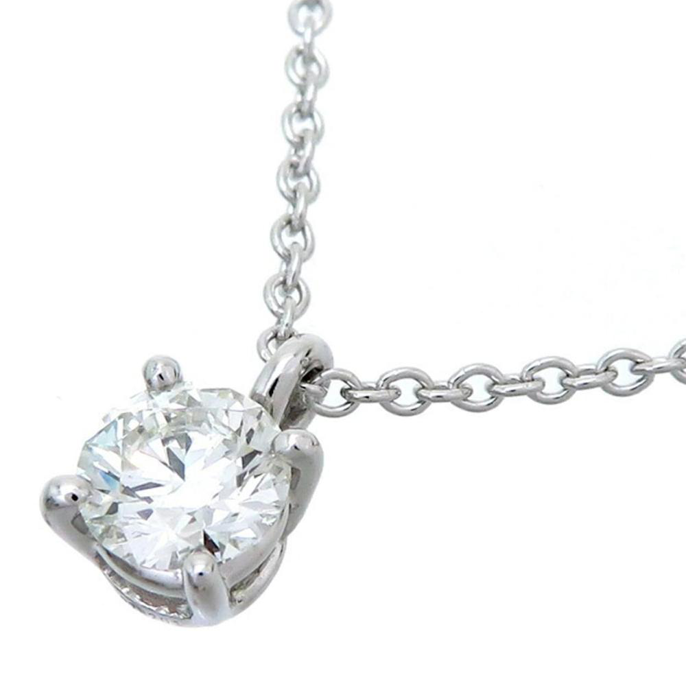 Round Solitaire Natural Diamond Pendant 1.5 Ct White Gold Jewelry