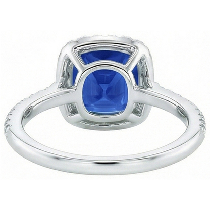 Natural Real ( Not Lab Grown )  Royal Designs Jewelry Halo Ring