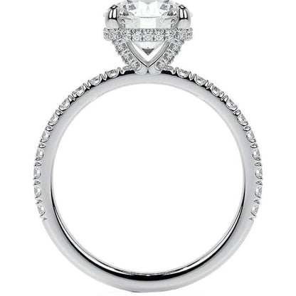 Solitaire With Accent Old Miner Diamond Engagement Ring 4.50 Carats