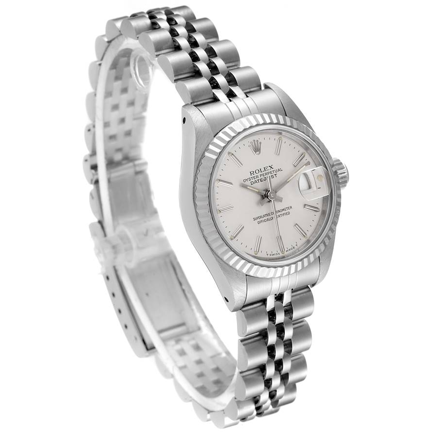 Silver Dial Rolex Lady-Datejust 26 mm Stainless Steel Watch