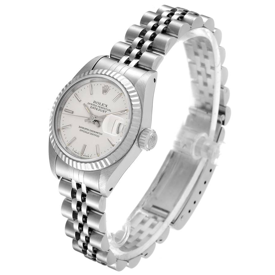 Silver Dial Rolex Lady-Datejust 26 mm Stainless Steel Watch