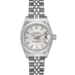 Silver Dial Rolex Lady-Datejust 26 mm Stainless Steel Watch
