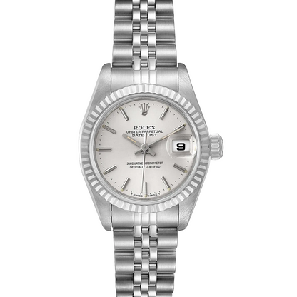 Silver Dial Rolex Lady-Datejust 26 mm Stainless Steel Watch
