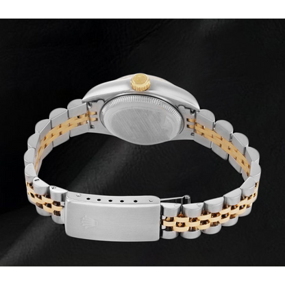 Rolex Ladies Datejust 26mm 2002 Year Diamond Dial Two Tone Watch