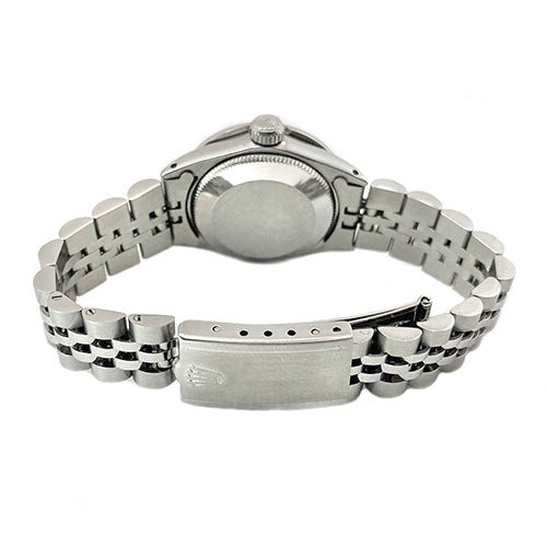 Silver Diamond Bezel Rolex Datejust Watch Stainless Steel Bracelet