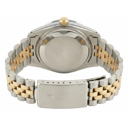 Silver Diamond Dial Bezel Rolex Date Men Watch Ss Jubilee Bracelet