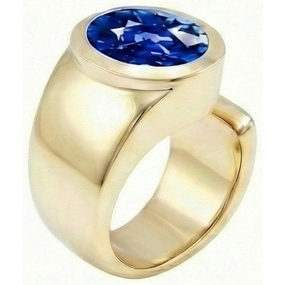 IGI CERTIFIED Solitaire Ceylon Color Sapphire Men's Ring 3 Ct Wedding Anniversary Jewelry