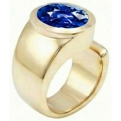 IGI CERTIFIED Solitaire Ceylon Color Sapphire Men's Ring 3 Ct Wedding Anniversary Jewelry