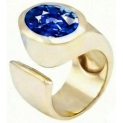 IGI CERTIFIED Solitaire Ceylon Color Sapphire Men's Ring 3 Ct Wedding Anniversary Jewelry
