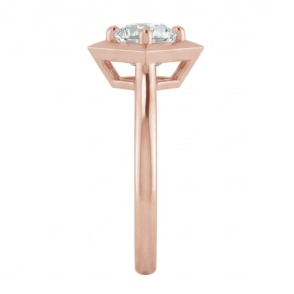 natural cushion diamond 3ct ring close up detail