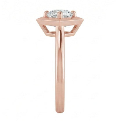 natural cushion diamond 3ct ring close up detail