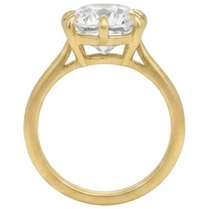 Solitaire Cushion Old Mine Cut Natural Earth Mined Diamond Ring 3.50 Carats Ladies Jewelry