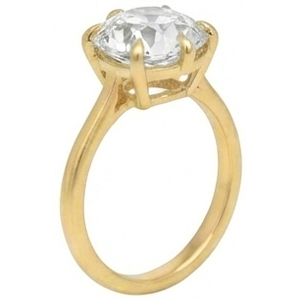 Solitaire Cushion Old Mine Cut Natural Earth Mined Diamond Ring 3.50 Carats Ladies Jewelry