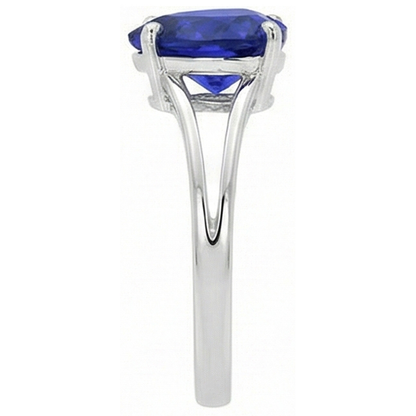 Natural Real ( Not Lab Grown )  Solitaire Heart Cut Ring Sri Lankan Sapphire Split Shank 2.50 Carats