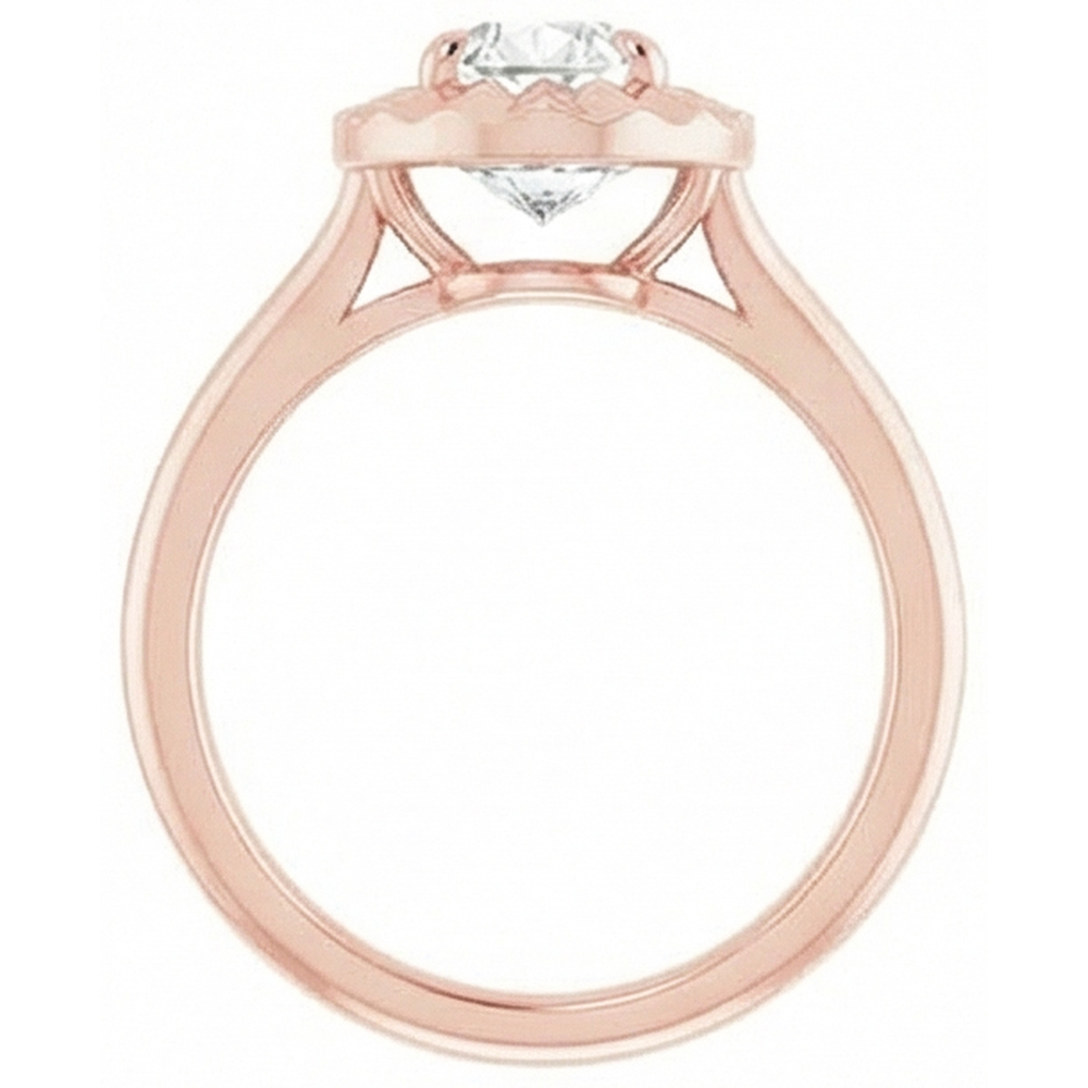 Solitaire Old Cut Pear Natural Earth Mined Diamond Ring 14K Rose Gold 2.15 Carats