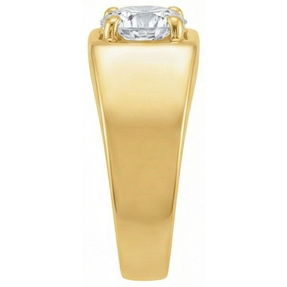 Solitaire Old Mine Round Cut Natural Diamond Ring 1.50 Carats White Gold 14K