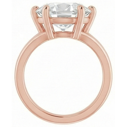 natural oval diamond 8.50ct ring top view