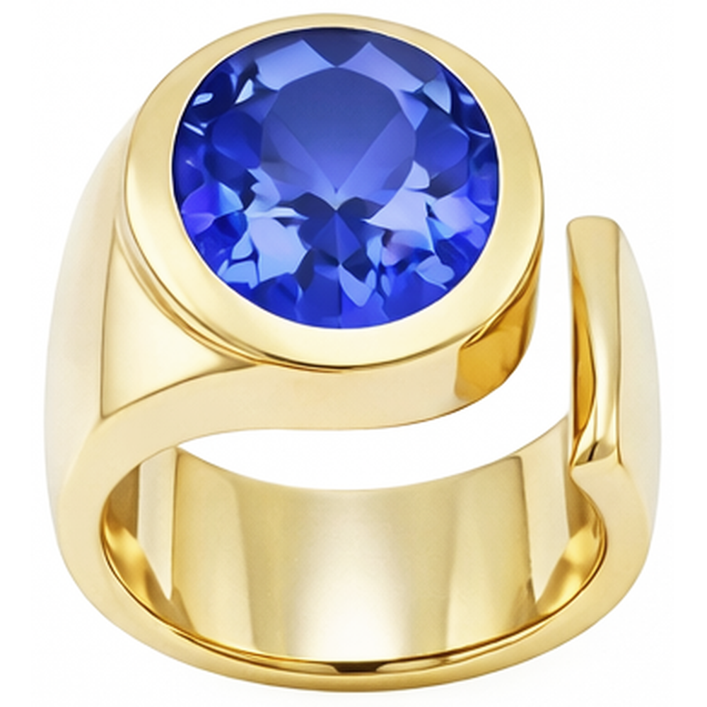 Natural Real ( Not Lab Grown )  Solitaire Oval Tanzanite 2 Carat Ring Gemstone Jewelry