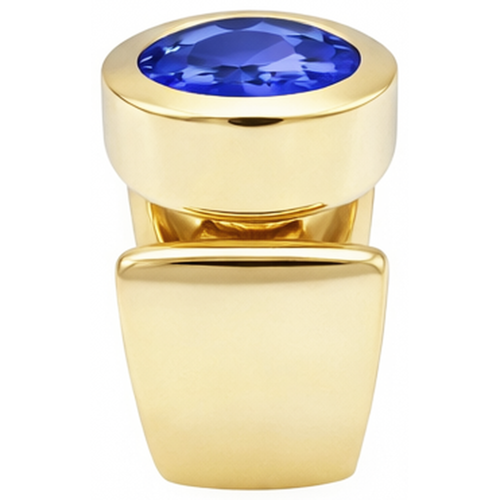 Natural Real ( Not Lab Grown )  Solitaire Oval Tanzanite 2 Carat Ring Gemstone Jewelry