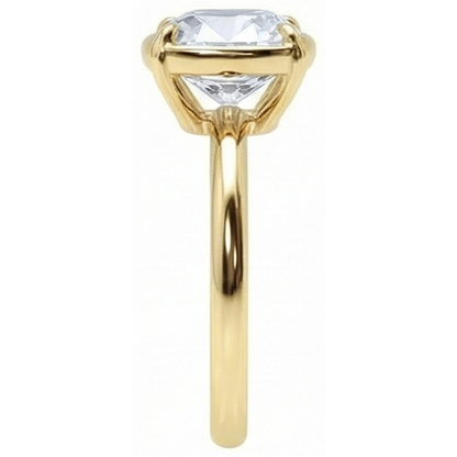 Solitaire Ring Cushion Old Miner Genuine Natural Earth Mined Diamond Prong Set 2.25 Carats