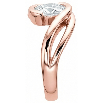 Solitaire Ring Old Cut Cushion Natural Earth Mined Diamond 3.75 Carats Split Shank