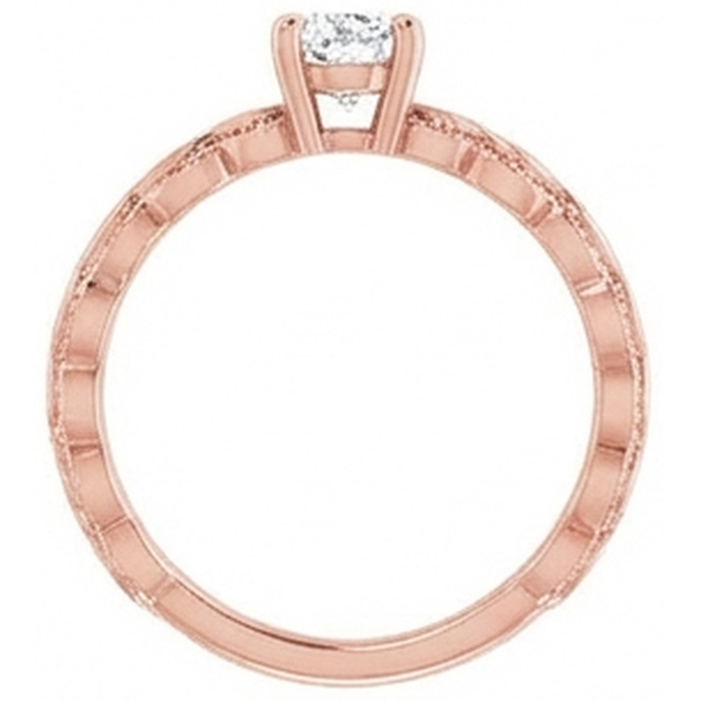 natural pear diamond 1.50ct ring side angle