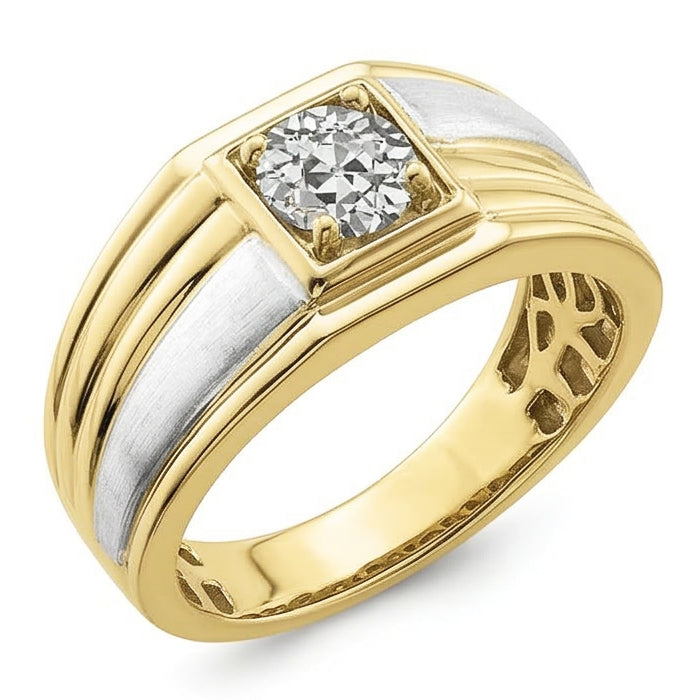 natural round diamond 1ct watch side angle