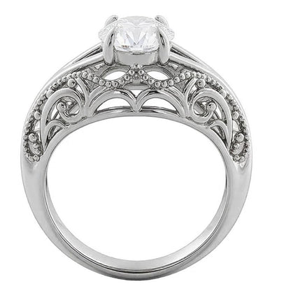natural round diamond 1.75ct ring close up detail