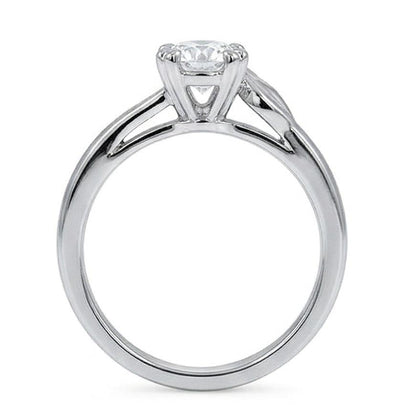 Solitaire Sparkling 1.50 Carats Round Cut Natural Earth Mined Diamond Wedding Ring