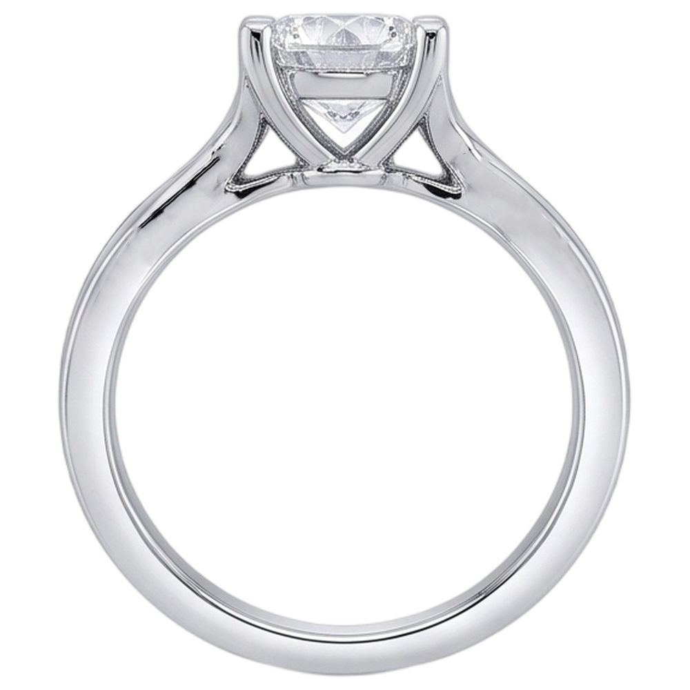 Solitaire Sparkling 2.25 Carat Natural Earth Mined Diamond Engagement Ring Gold White