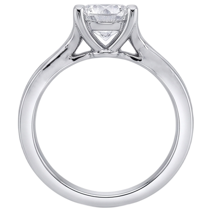 Solitaire Sparkling 2.25 Carat Natural Earth Mined Diamond Engagement Ring Gold White
