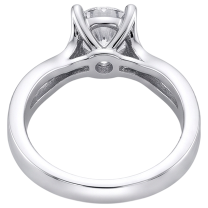 Solitaire Sparkling 2.25 Carat Natural Earth Mined Diamond Engagement Ring Gold White