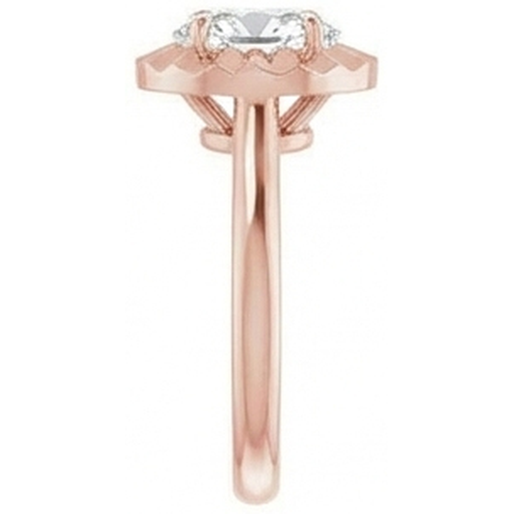 Solitaire Wedding Ring Oval Old Miner Natural Earth Mined Diamond 3.25 Carats Women’s Jewelry