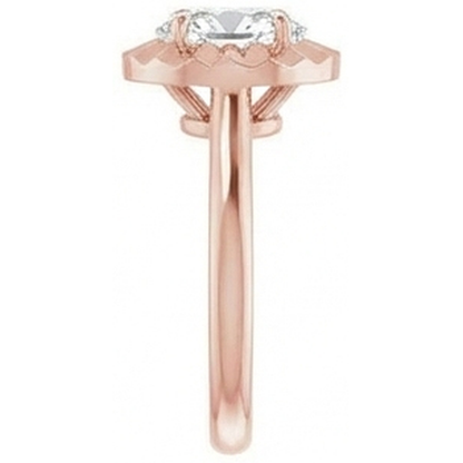 Solitaire Wedding Ring Oval Old Miner Natural Earth Mined Diamond 3.25 Carats Women’s Jewelry